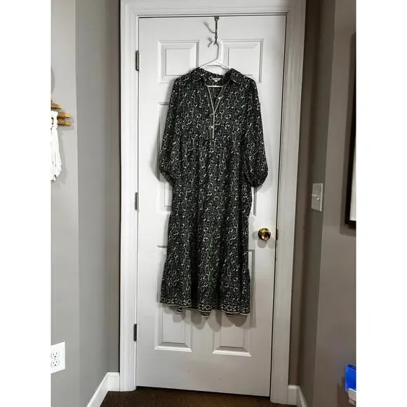 Max Studio London Sz S Dress Sheer Coastal Boho Bohemian Flowy - Picture 9 of 9